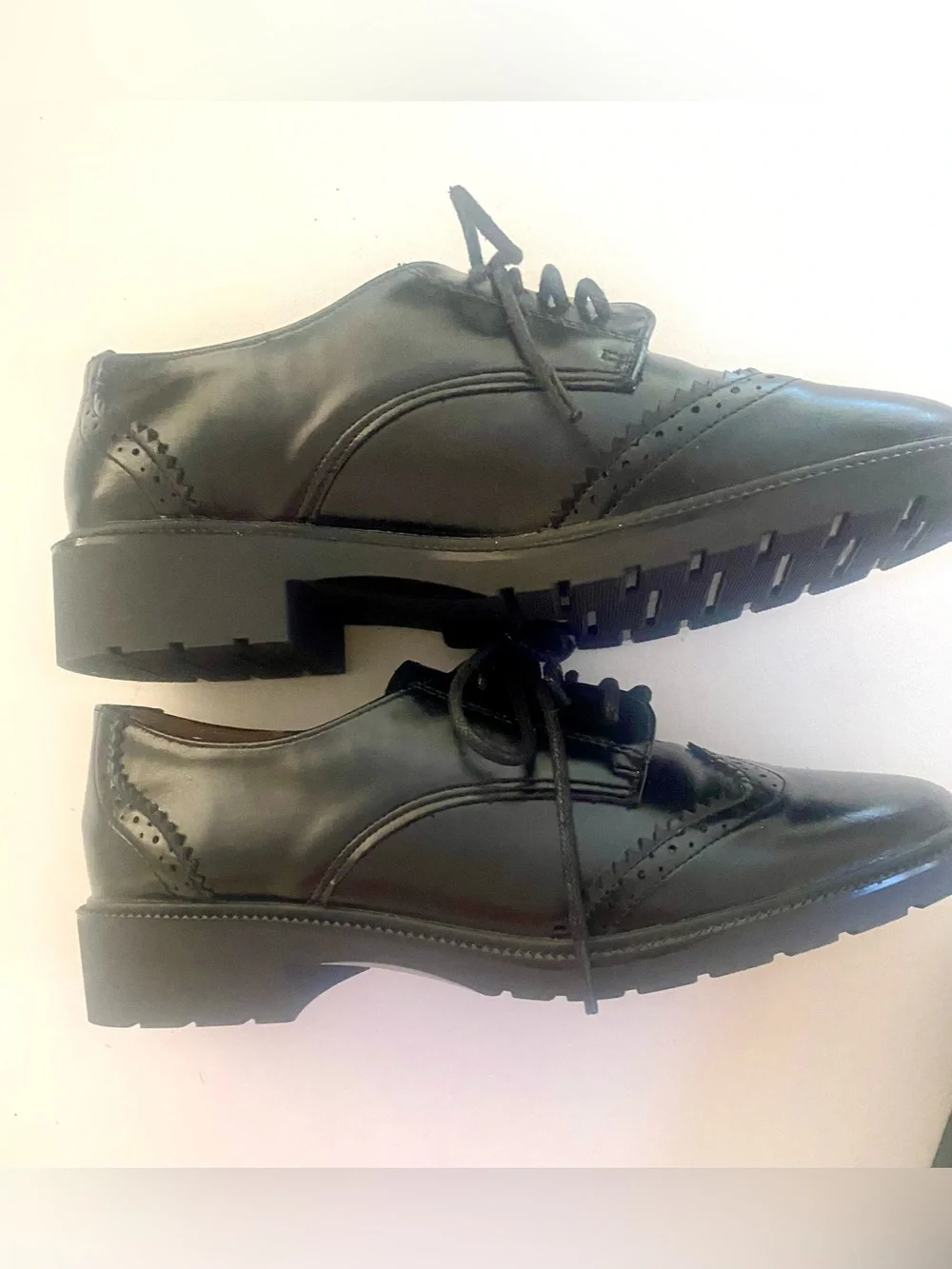 Vegan Leather Brogue Oxford NWOT